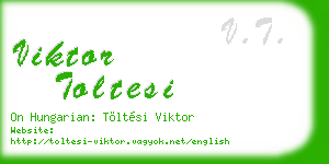 viktor toltesi business card